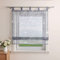 Delien Raffrollo Leinenoptik Transparente Rollos Landhaus Küche Gardine Modern Raffgardine mit Blumendruck »Löwenzahn« Schlaufenrollo für Klein Fenster mit Schlaufen BxH 80x140cm,Grau