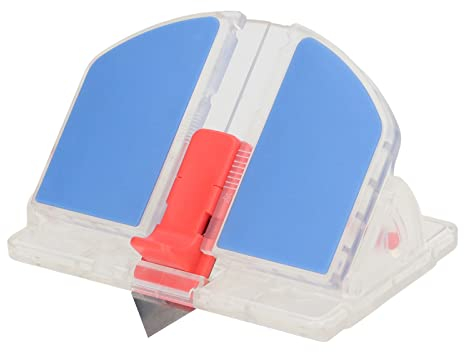Paper Cutter, Plastic DIY Adjustable Paper Cutter Double Ended Vane 45° Bevel Cutter 90° Straight Cutting Portable Paper Cutter for Photo Frame Mounting KT Board Thick Cardboard Corrugated Cardboard