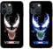 Venom LED-Schutzhülle für iPhone 14 Plus, leuchtende Comic-Anime-Superhelden-Handyhülle, bunt, leuchtend, modisch, luxuriös, gehärtetes Glas, Zubehör für Männer, senden Sie gehärtete Film (Gift)