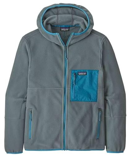 Patagonia Men's Microdini Hoody T-Shirt, Plume Grey, M