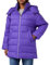 United Colors of Benetton Giaccone 2SYWDN03B Piumino Lungo, Viola 30F, XS Donna