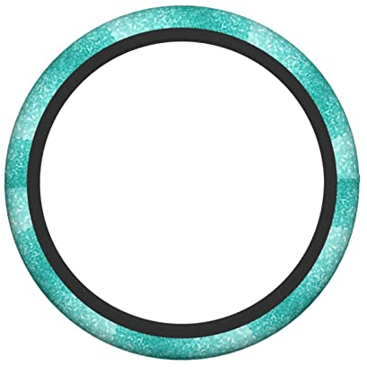 SAINV Türkis Glitzer Lenkradbezug Lenkradhülle Lenkrad 38 cm Neopren Lenkradbezug für Auto, Geländewagen, ATV