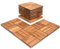 Tubiaz Piastrelle per Pavimenti, Piastrelle in legno di acacia 1 m²-30 x 30 cm Piastrelle per Esternoda, Mattonelle per Balconi Esterni, Giardino, Terrazzo（12 assi ciascuna）