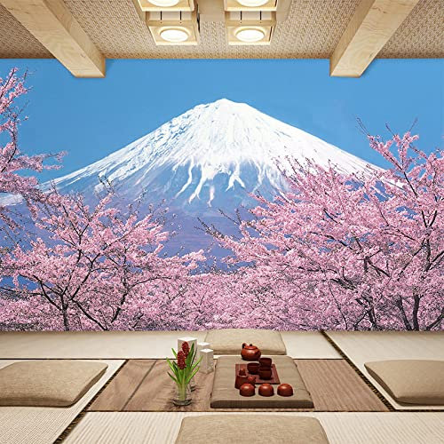 3D Japanese Landscape Mount Fuji Mural Restaurant Ju Tavern Sushi Restaurant Decoration Wallpaper,350 * 245cm