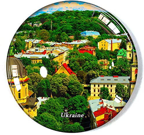 Ukraine Kühlschrankmagnet Kühlschrank Gefrierschrank Magnet Souvenir Dekoration Magnet Aufkleber Glas Handwerk