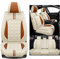 nenyan Autositzbezüge Komplett Set Universal in Premium Design | Schonbezüge für die Vordersitze & Rückbank | Auto Sitzbezüge Airbag Geeignet | Wasserdicht Sitzbezug - Orange Standard