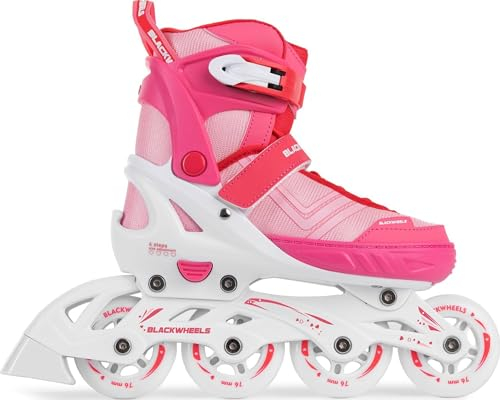 BLACKWHEELS Playful Inline Skates – Verstellbare Inliner mit One-Step-Adjustment, ABEC-7 Kugellagern und Dreifach-Verschluss für Kinder und Anfänger – Leichte und Bequeme Freizeit-Rollschuhe