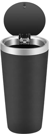 VOBOR Poubelle De Voiture Poubelle Durable Lavable étanche Mini Porte-gobelet De Voiture Poubelle Avec Couvercle Pour Voiture