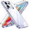 ivoler Anti-Amarillo Clara Funda para Xiaomi Redmi Note 13 Pro 5G / Poco X6 (No para Note 13 Pro 4G) con 2 Piezas Cristal Templado, Carcasa Protectora Antigolpes Transparente Anti-Choques Bumper Case