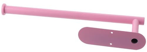 Upluckey Porte-rouleau de papier toilette autocollant rose en acier inoxydable robuste distributeur de papier toilette contemporain mural