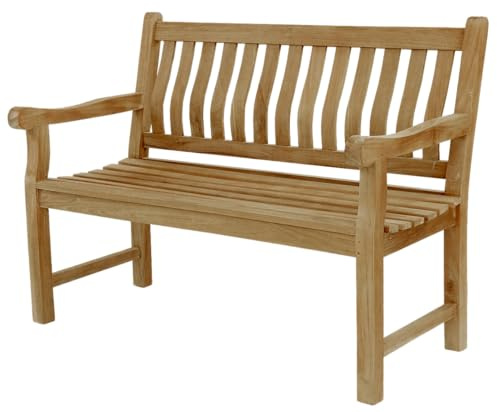 Endorphin Gartenbank Breite 150 cm, Parkbank, Teakholz Bank, nachhaltig, wetterfest, Kernholz, ergonomisch