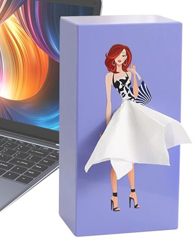 Scatola per per ragazza carina - Scatola per con gonna volante | Porta creativo con coperchio | Copri scatola per per gonna da donna | Portatovaglioli multi