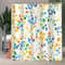 Lerores Rideau de douche 180 x 160 cm Motif arbre coloré Ourlet lesté Textile anti-moisissure Imperméable Lavable en tissu polyester pour salle de bain avec 12 anneaux