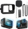 HSU Silicone Sleeve Rubber Protective Case for GoPro Hero 13 Black, Screen Protectors, Battery Side Cover, Lens Caps, Accessories Kit for Hero 13 Black