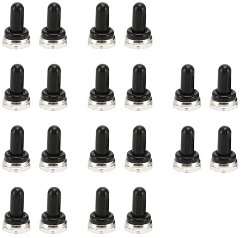 20 Stück wasserdichte Kippschalter-Kappen, 12 mm Wipp-Kippschalter, wasserdichte Gummikappe, Kippschalter-Abdeckungen, wasserdichte Gummi-Abdeckung, Elektrogeräte, Gummikappe, Kofferraumabdeckung (B)