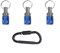 HEIBTENY Drill Bit Holder With Carabiner For SDS Shank Power Tool Accessories For Drill, Screwdriver, Batch Head, Non Slip (Blue)