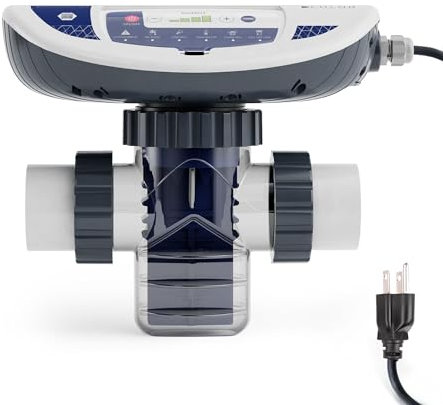 APX Performance E-CHLOR Salz-Chlor-Generator zum Einstecken für Pools bis zu 32.000 Gallonen max. | 3 Jahre Herstellergarantie | einfache Installation