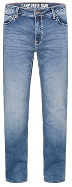 Camp David Herren Jeans CO:NO Comfort Fit Mid Blue Jogg, 30, 32