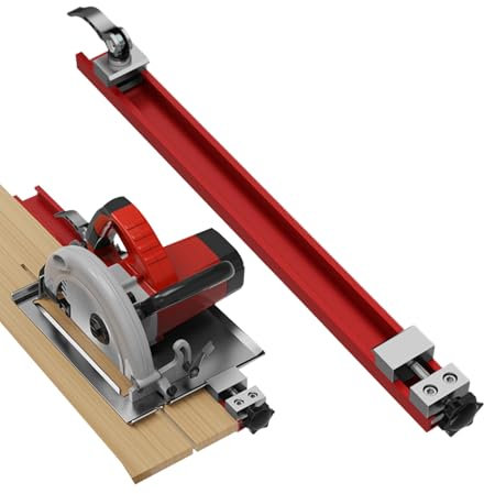 Guía de base ajustable para máquina de corte, riel guía de sierra circular ajustable, base de placa de perforación, carpintería para fresado de corte de precisión, ayuda de corte artesanal