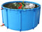 Genérico Estanque portátil de PVC con válvula de Drenaje, Tanque de Almacenamiento de Agua para acuicultura de 2 x 1 m para jardín, Piscinas enterradas, Cisterna de Lona Resistente, Color Azul, estru