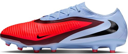 Nike Phantom 6 Low Pro Artificial Grass Football Boot, Royal Tint Bright Crimson, 8.5 UK