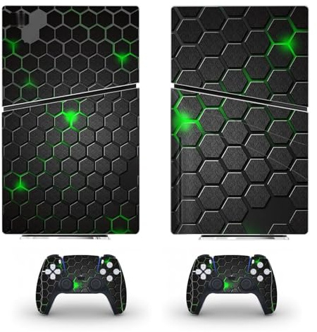Compatible Skin Pour PS5 Slim Disc Edition & Digital Console Et Manette Vinyl Cover Skins Wraps Scratch Resistant, Compatible Avec Pour 19121 Autocollant De Protection(Disc Version)