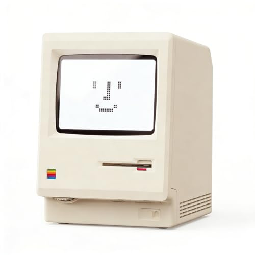 BONJUME Reloj Despertador Digital, Reloj Despertador Retro con Pantalla CRT Electrónico Digital De Escritorio con 5 Modos De Alarma Pequeño Elemento Decorativo para Dormitorio Sala De Estar Oficina