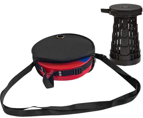 Yuqsmzs Carry Bag for Folding Stool Lightweight Round Protection Sack | Camping Storage Bag Telescoping Stool Hiking Trips Outdoor BBQ Travel Balcony Beach Sports Hiking Trips BBQ Travel Balcony