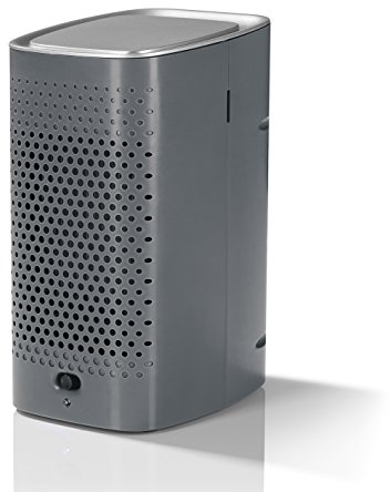 EASYmaxx Luftkühler Kompakt | mini Klimaanlage, Ventilator, Luftbefeuchter | Aircooler | leise | inkl. Wassertank | Batteriebetrieben oder über USB | Hause und unterwegs [6V in Anthrazit]