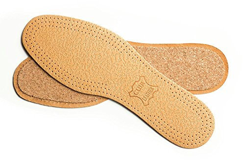 Saphirleder auf Kork-Einlegesohlen, Hellbraun, EU 40-US M7/W9.5