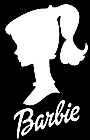 Makarios LLC Barbie Silhouette Profil für Autos, LKWs, Vans, Wände, Laptops, MKR | 5,5 x 3,5 | MKR249