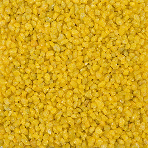 EUROSAND 5 kg Dekogranulat, Zierkies (1Kg=1,59 EUR) 2-3 mm (gelb)