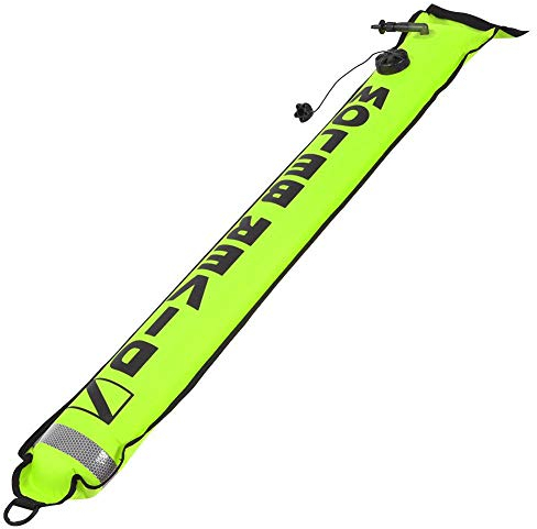 Tbest Tauchboje, Tauchboje 6Ft Signalboje Dekoboje Hohe Sichtbarkeit Boje Aufblasbares Schwimmboje Markierungsboje Tauchen Boje Marker Zum Tauchen/Apnoe/Speerfischen/Schnorcheln