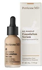 Perricone MD No Makeup Foundation Serum Ivory 30ml - Lightweight, Buildable Coverage with Semi-Matte Finish – Visibly Fades Dark Spots & Uneven Skin Tone Over Time - Hydrating and Fragrance-Free