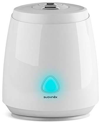 Suavinex Smart Umidificatore per Neonati (Silenzioso, Vapore Freddo, Ultrasuoni, Aromaterapia, Luce Notturna a LED, Controllo con Applicazione Mobile, Compatibile con Alexa e Google Assistant)