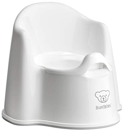 BabyBjörn Pot Fauteuil, Blanc/Gris