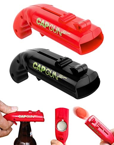 Cap Gun Flaschenöffner Pistole - Bieröffner Tool für Bar Partys. Lustige Capgun Geschenke für Männer: Geburtstag Weihnachten Flaschenöffner Gadgets. Bier Geschenke, Flaschenöffner Lustig mit Cap Gun