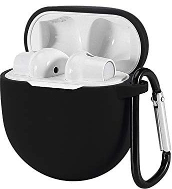 SCL Earphone Case for OnePlus Buds Case [Black] OnePlus Buds Cover Skins Silicone Case Shock Proof Protective Resistant Cover for OnePlus Buds