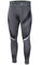 AMZSPORT Herren Kompressionshose Schnelltrocknende Laufhose Sporthose Trainingshose, Grau, L