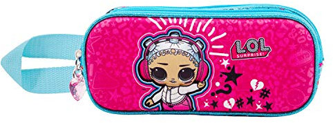KARACTERMANIA LOL Surprise Beats-Estuche Portatodo 3D Doble, Rosa