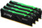 Kingston FURY Beast RGB 64GB (4x16GB) 3600MT/s DDR4 CL18 Desktop Memory Kit of 4 KF436C18BBAK4/64