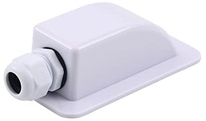 SZXMDKH White Waterproof Single Cable Entry Gland, ABS IP68 Water Protect Cable Duct Diameter 3-7mm for RV, Motorhomes, Campervans, Caravans, Boats, Solar Panels, CCTV, 13.7 x 6.7 x 4.4 cm