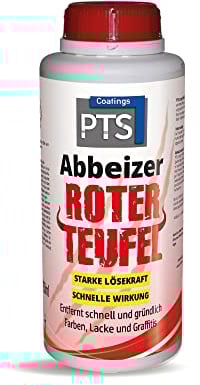 PTS Coatings Abbeizer Roter Teufel - Entlacker Lackentferner Abbeizmittel Farben Lacke (750ml)
