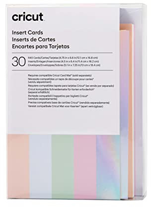 Cricut Insert Cards | Prinzessin | 12,1 cm x 16,8 cm (Größe R40) | 30-Pack | Zur Verwendung Mit Card Matte - 2x2