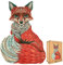 Lubiwood Verspielters Tierform-Holzpuzzle (42x29 cm) - Fördert Beobachtungsfähigkeiten und Zufriedenheit - kommt mit Holzgeschenkbox - Perfekt für Erwachsene (Schlauer Fuchs, Large (A3))