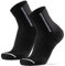 DANISH ENDURANCE Merino Fahrradsocken, Radsocken, Gepolstert, Atmungsaktiv, für Herren & Damen, 2 Paar, Schwarz, 39-42
