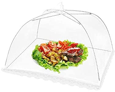 Mesh Food Cover Tent Umbrella, Food Dome, 30cm (11.8) Pop Up Nets for Protecting Food at Parties, Picnics, BBQs, Outdoors, Reusable and Collapsible