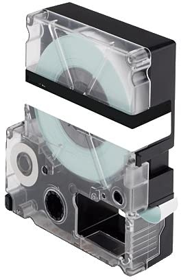 ABC Kompatible Schriftbandkassette für Epson LC5WBN9 18mm x 8m Weiss für Labelworks LW300 LW300L LW400 LW400VP LW600VP LW700 LW900P LW1000P