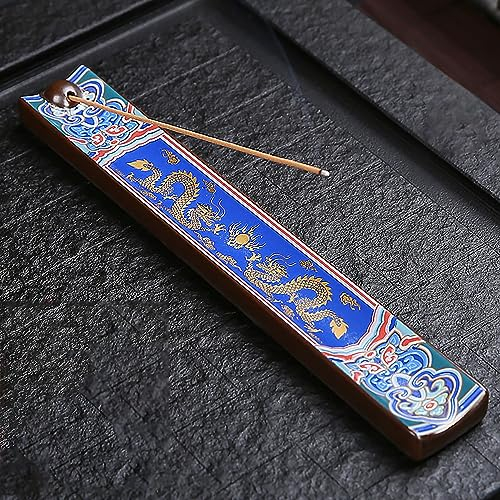 YUEMING Porte-Encens, 22.5CM Support d’encens Céramique Brûleur d'encensen en Bâton, Porte-Bâton d'encens Cendrier Porte Encens Batonnet Décor À la Maison Parfum