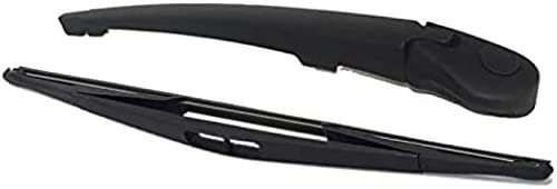 HBZYD Heckscheibe Scheibenwischer Arm & Blatt,Passt für N-issan Micra K12 2006-2010 16 Hinten Wischerarm Scheibenwischer Set